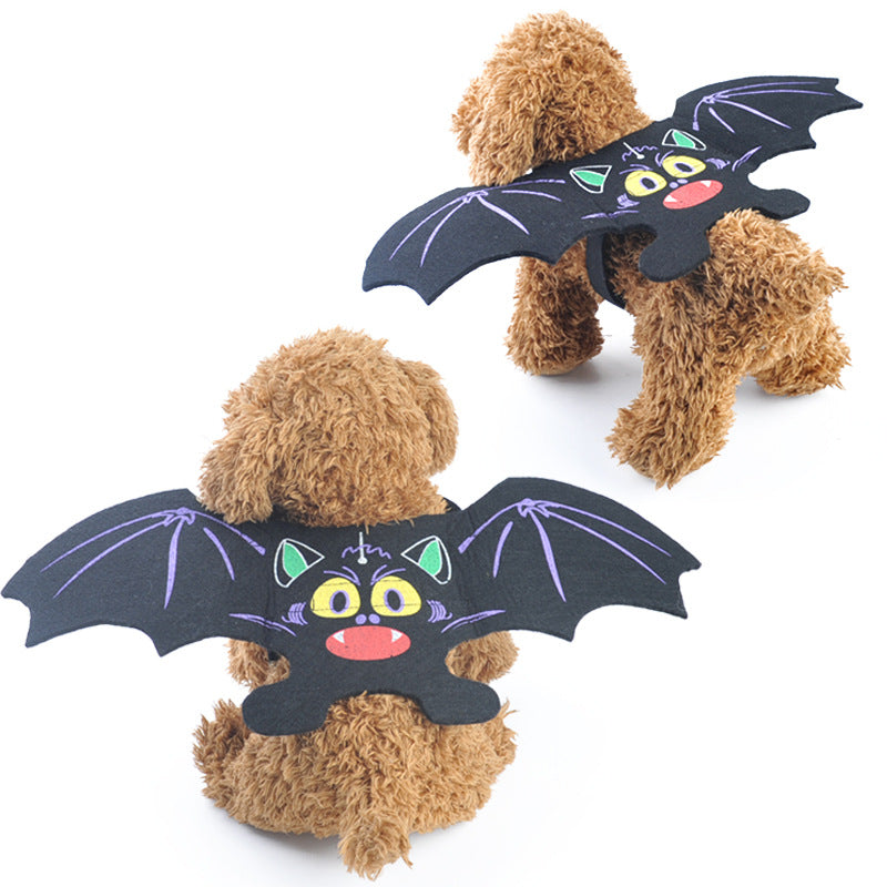 Pet Costume Cat Dog Halloween Bat Wings Clothes
