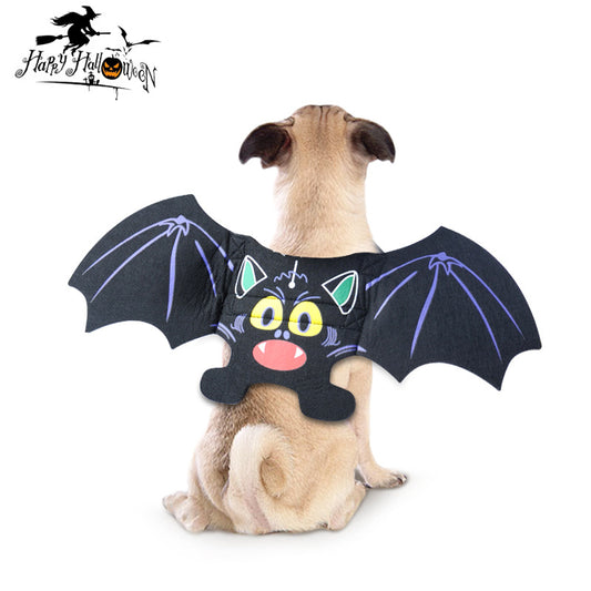 Pet Costume Cat Dog Halloween Bat Wings Clothes