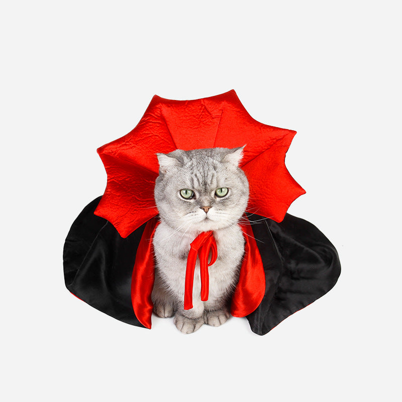 Pet Halloween Costume Cat Vampire Cape