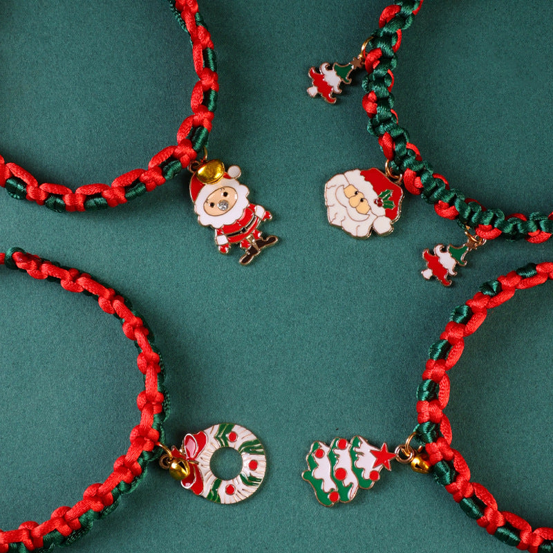 Dog Christmas Braid Collar Pet Cat Necklace