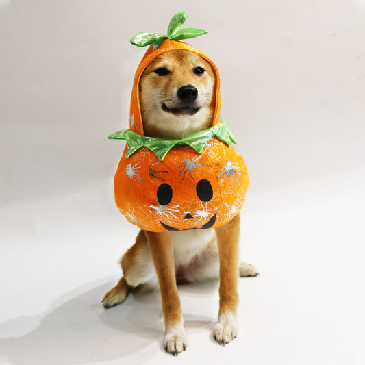 Pet Halloween Pumpkin Costumes Small Medium-Sized Dog Costumes