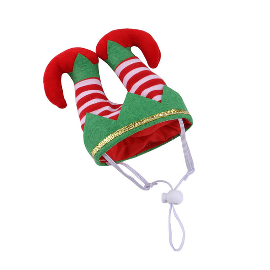 Pet Funny Dog Striped Clown Hat Cat Christmas Cap